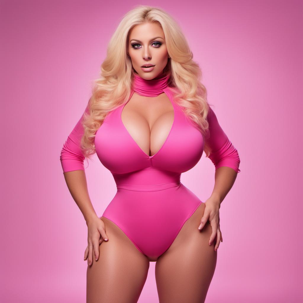 Bimbo With Giant Boobs In Pink Outfit With Blond H By VWolfborn On bimbo-with-giant-boobs-in-pink-outfit-with-blond-h-by-vwolfborn-on