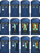 Gen IV Pokemon TARDIS Overworld Sprite