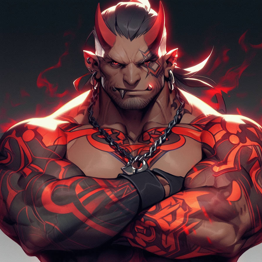 Muscular Demon by Malkhai on DeviantArt