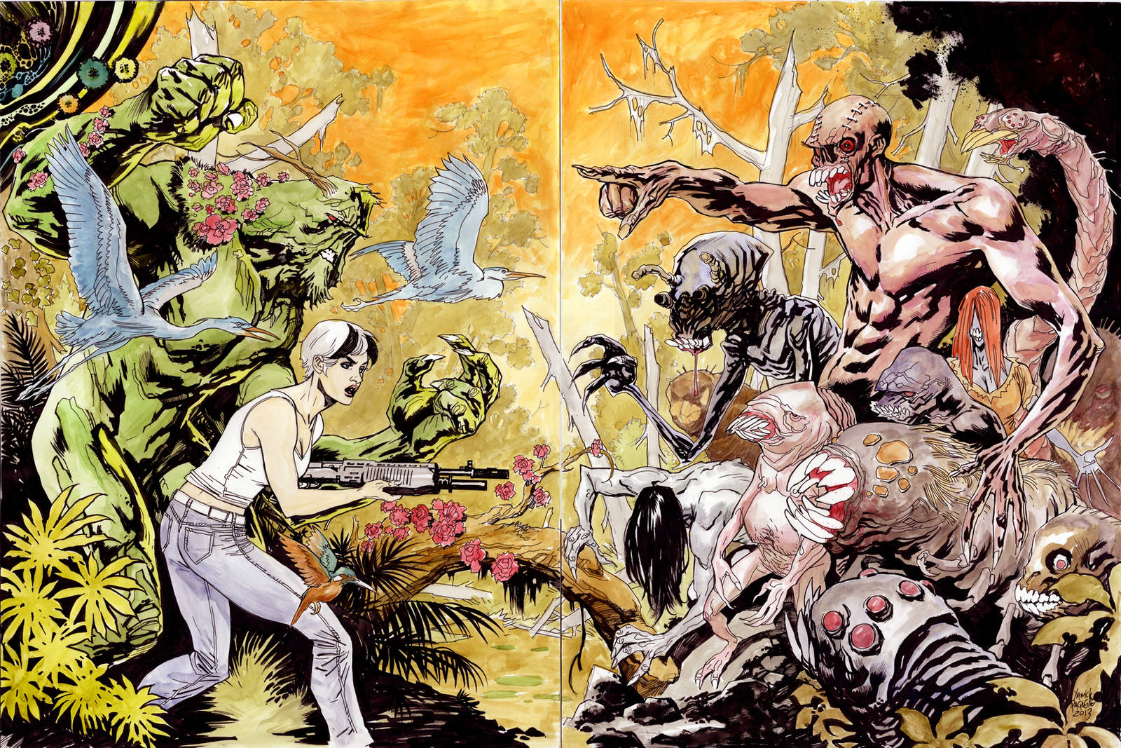 GREEN vs ROT by YanickPaquette