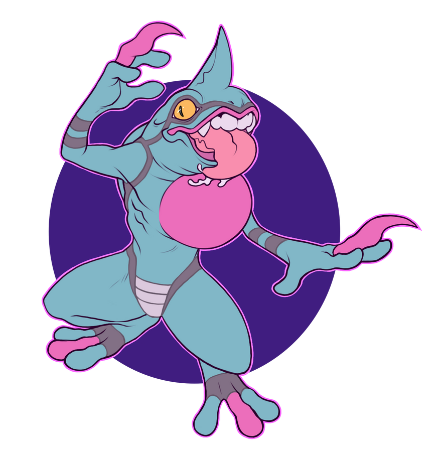 Shiny Toxicroak by biohamster on DeviantArt