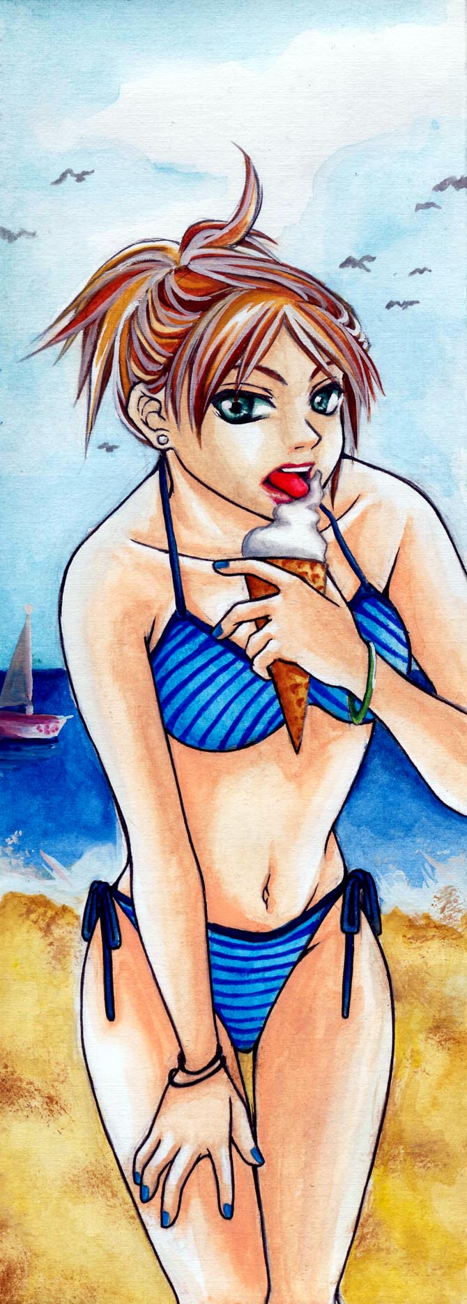 Girl with Ice Cream