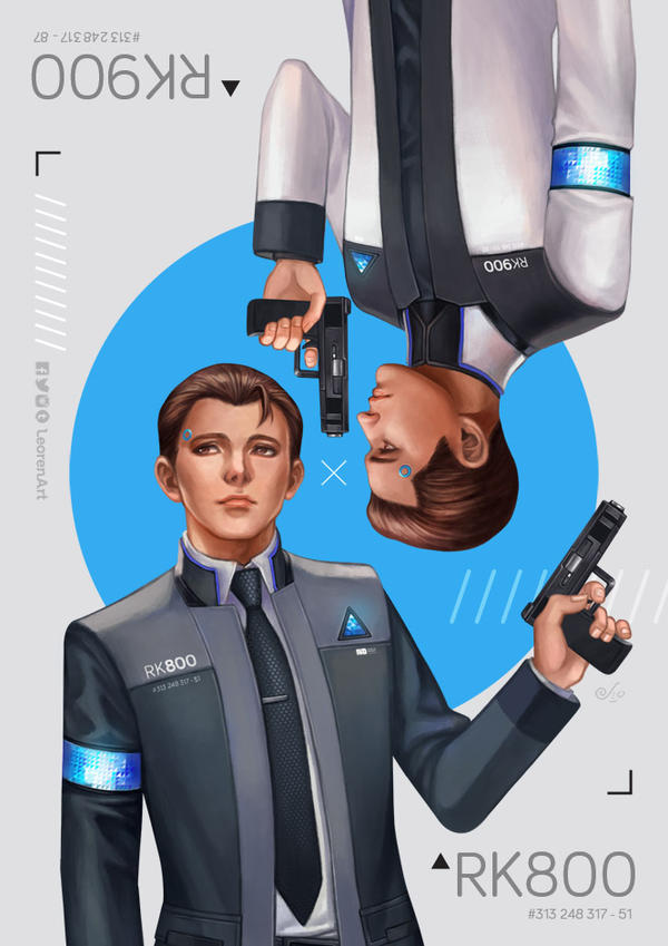 Detroit Become Human - RK800 x RK900 by LeorenArt on DeviantArt