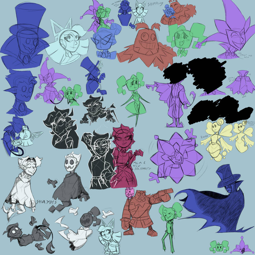 Super Paper Mario design doodle dump by Loki-Valeska on DeviantArt