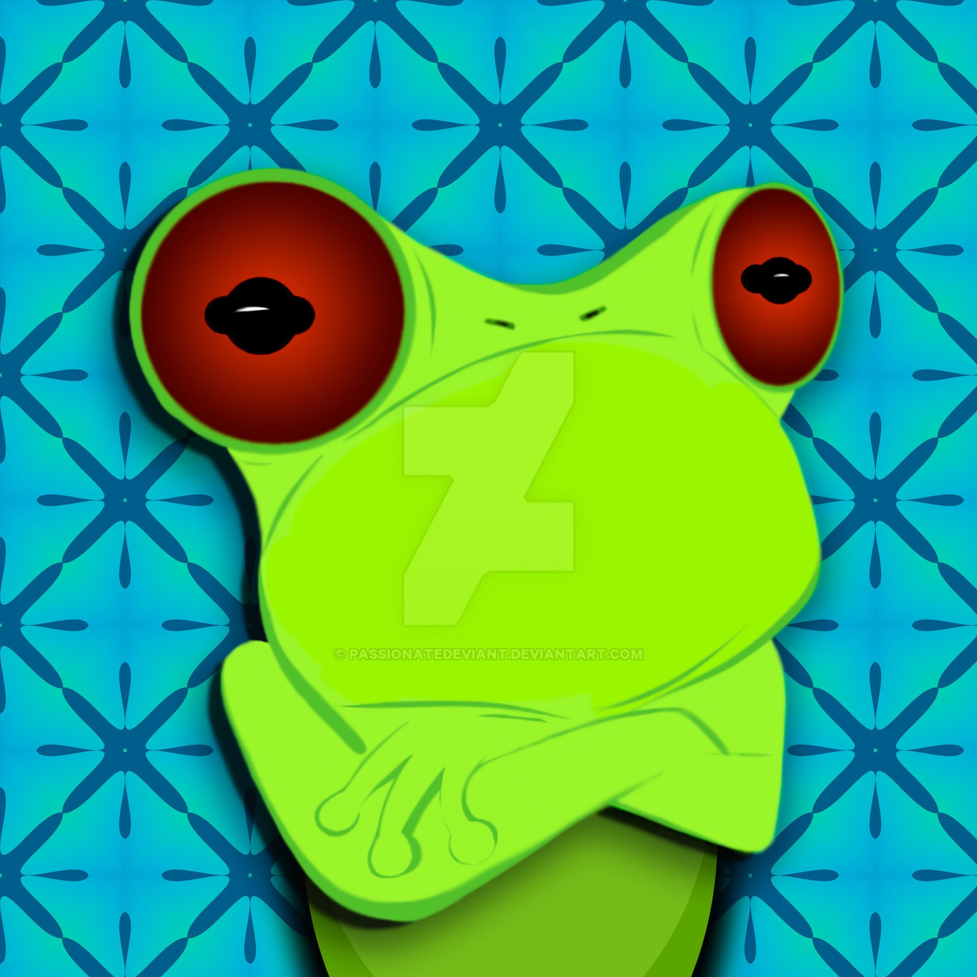 Grumpy Frog - After by passionatedeviant on DeviantArt