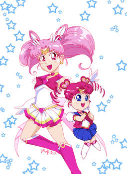 Sailor Chibi Moon w ChibiChibi