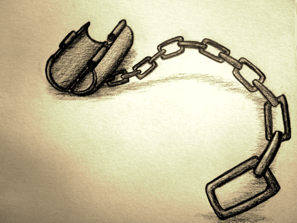 Draw Shackles Broken Shackles Drawing