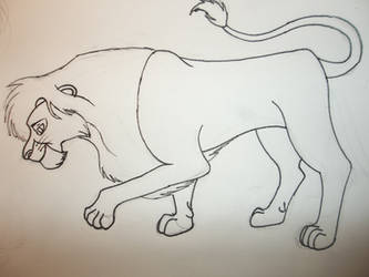 Finished outline (lion king fan art)