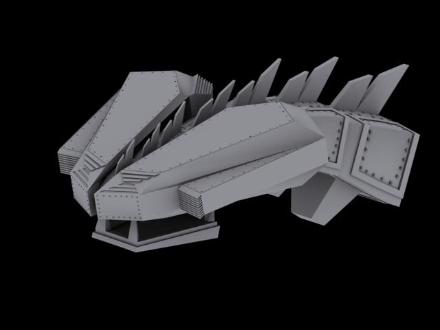 iron dragon 3d concept