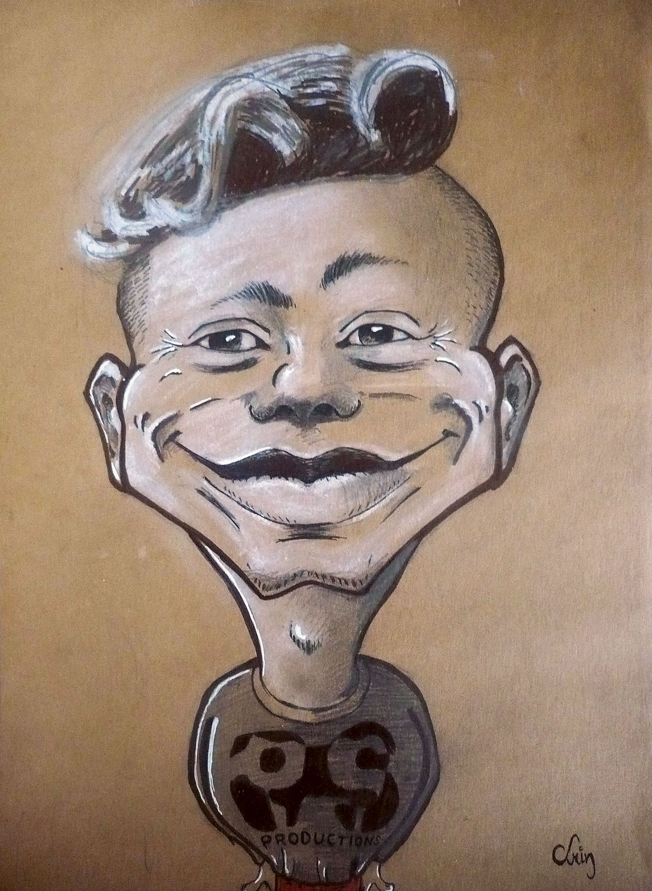 Caricature of one dude