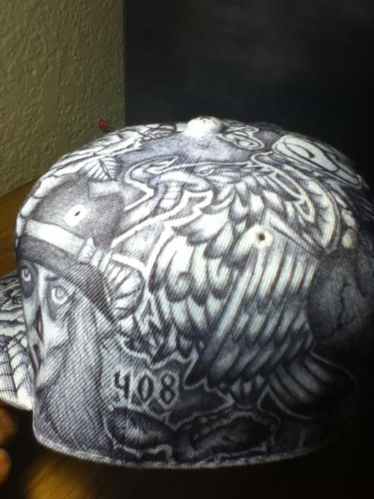 Chicano Hat- Ramirez (view 5) by BonisChicanoArte408 on DeviantArt