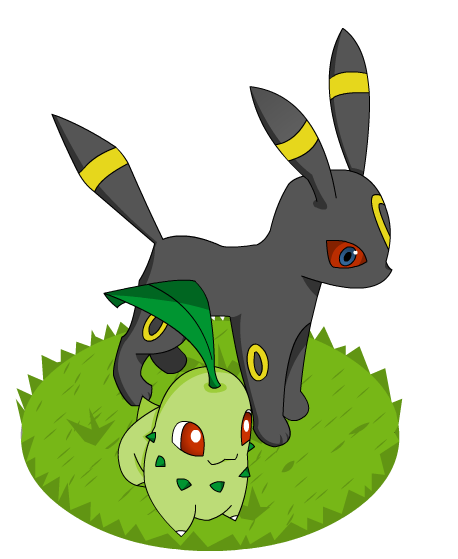 Umbreon and Chikorita Team's