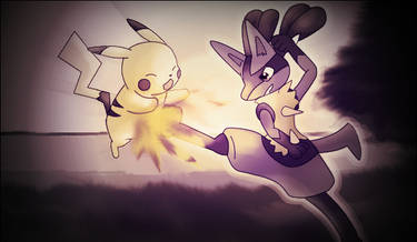 .:Lucario To Kick Pikachu:.