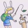 Fionna and Cake Drawing