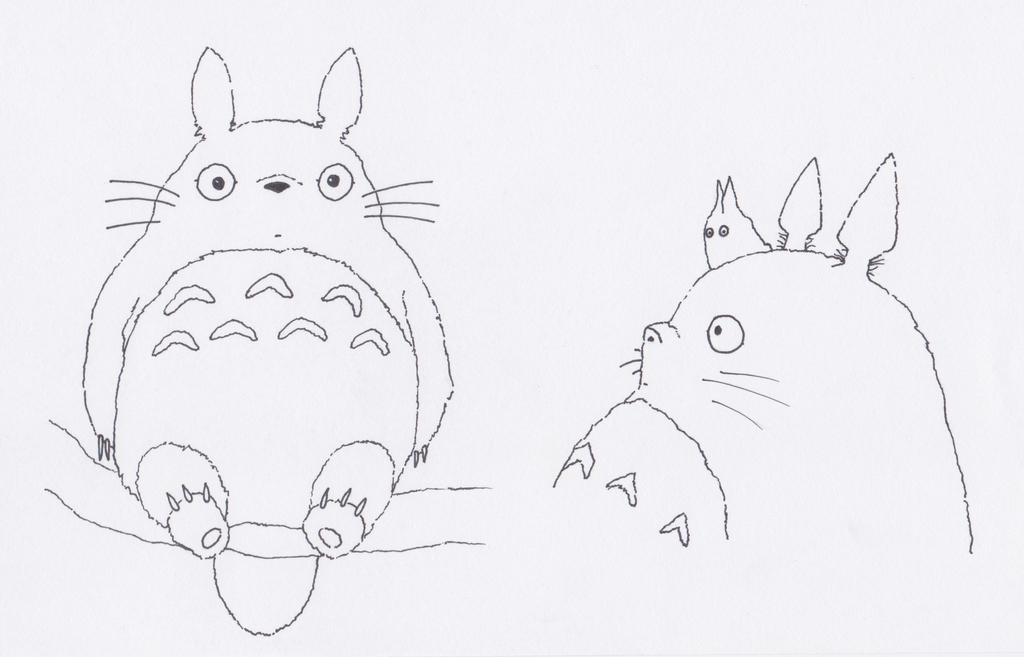 Totoro Line Art By Sophiemai On Deviantart Totoro Line Art By Sophiemai On Deviantart
