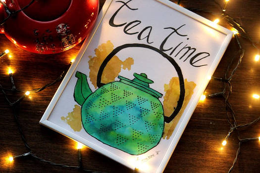 Tea time illustration