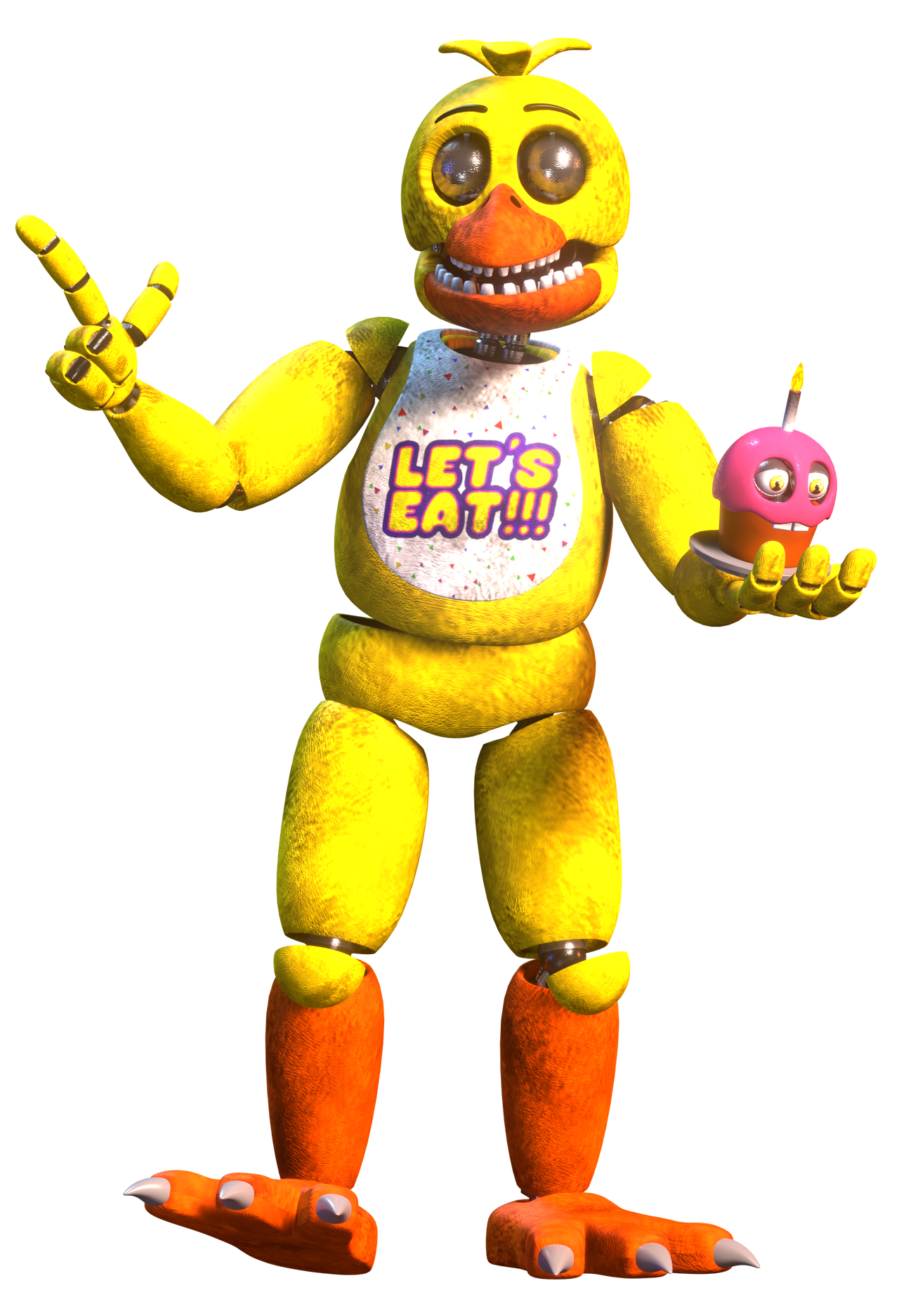 Stylized Unwithered Chica by e74444444444 on DeviantArt