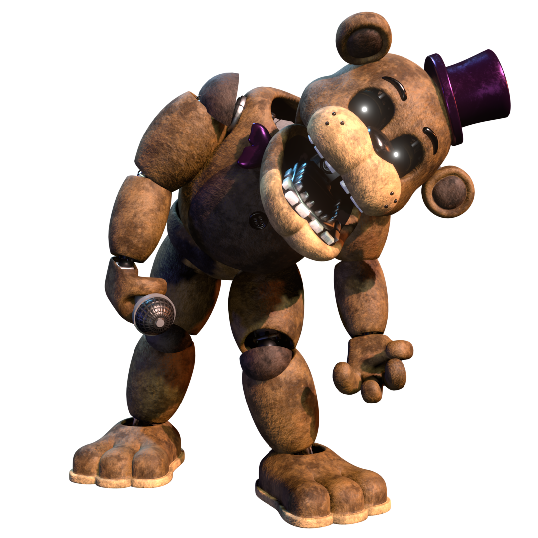 Stylized Fnaf 1 Freddy + Golden Freddy! : r/fivenightsatfreddys