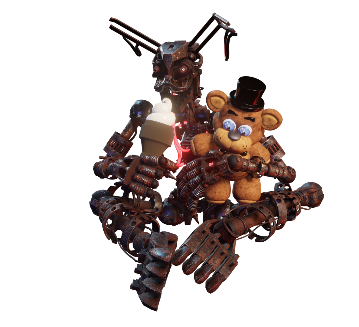 Stylized Withered Freddy by e74444444444 on DeviantArt