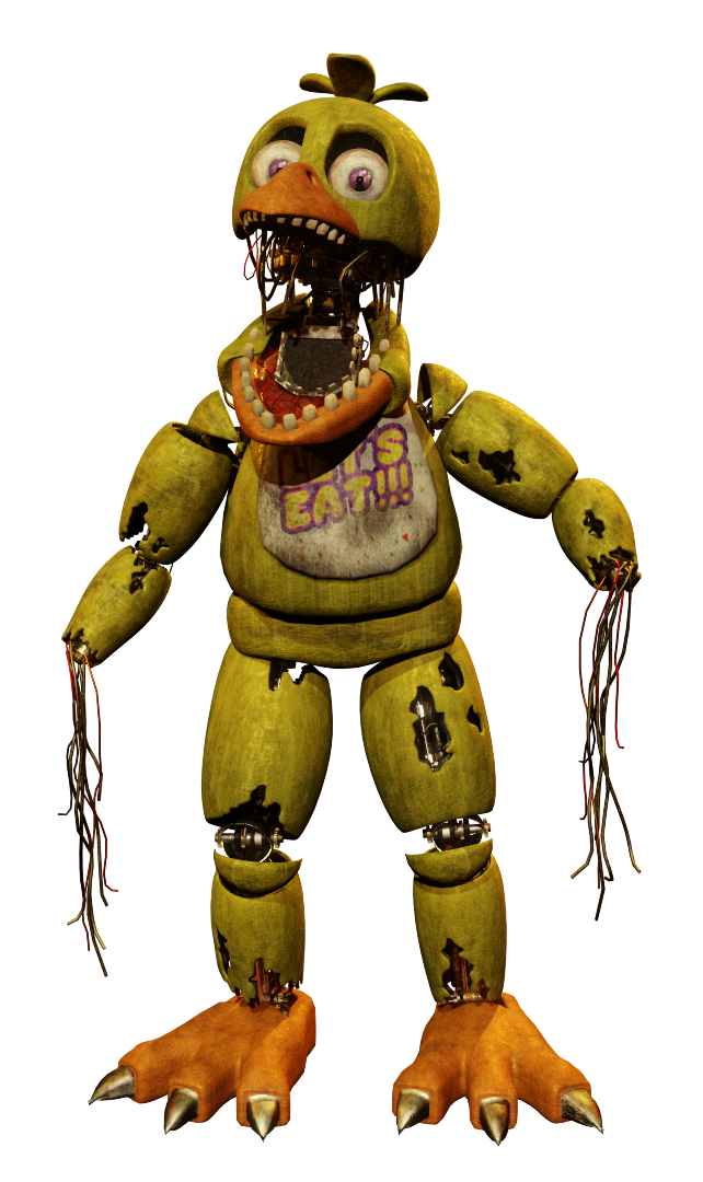 Withered Chica PNG by OfficialAJP on DeviantArt