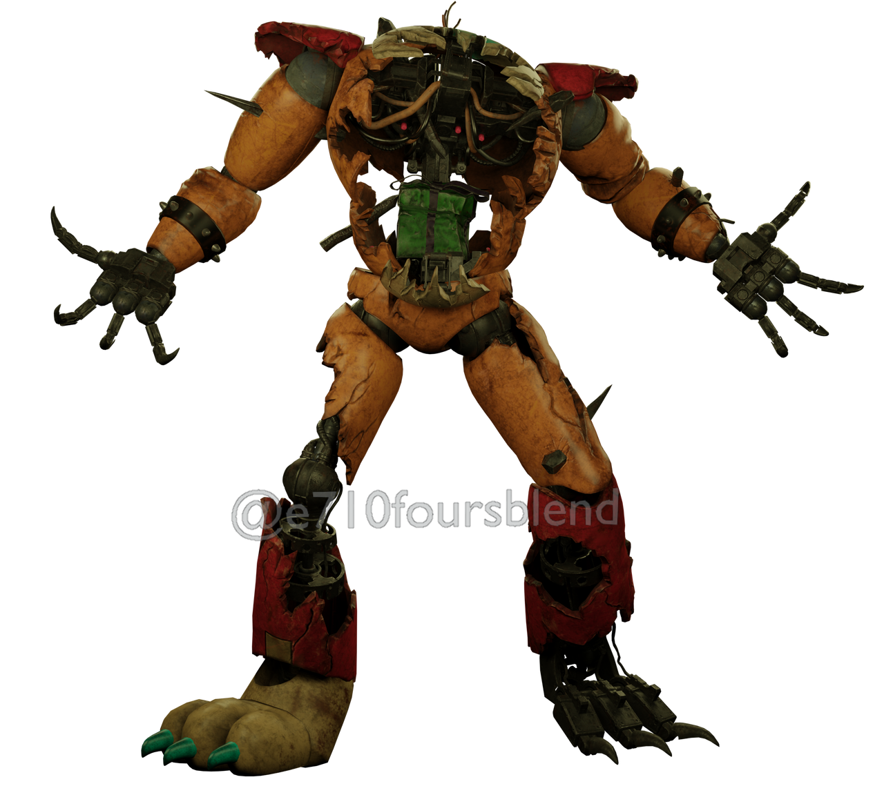 Ruin Freddy Render by e74444444444 on DeviantArt