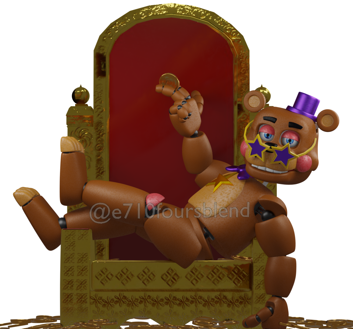 Stylized Withered Freddy by e74444444444 on DeviantArt