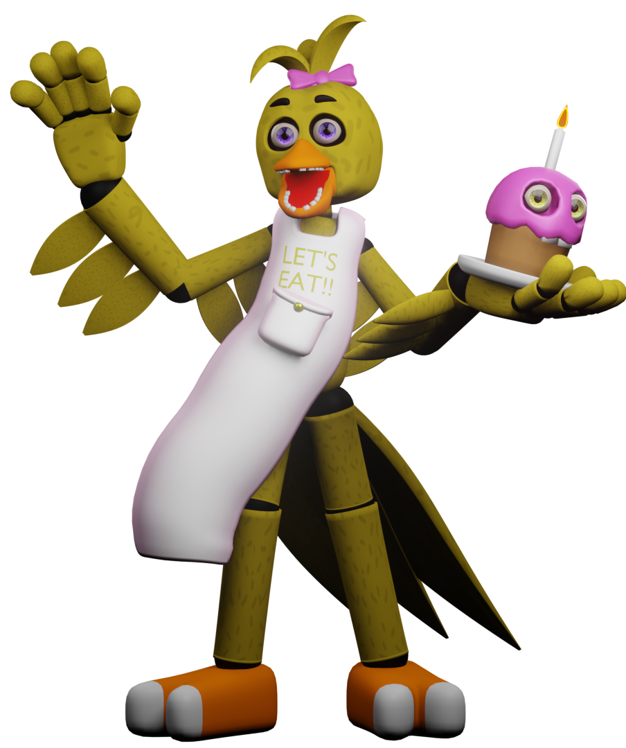 New Model Of Withered Chica by e74444444444 on DeviantArt