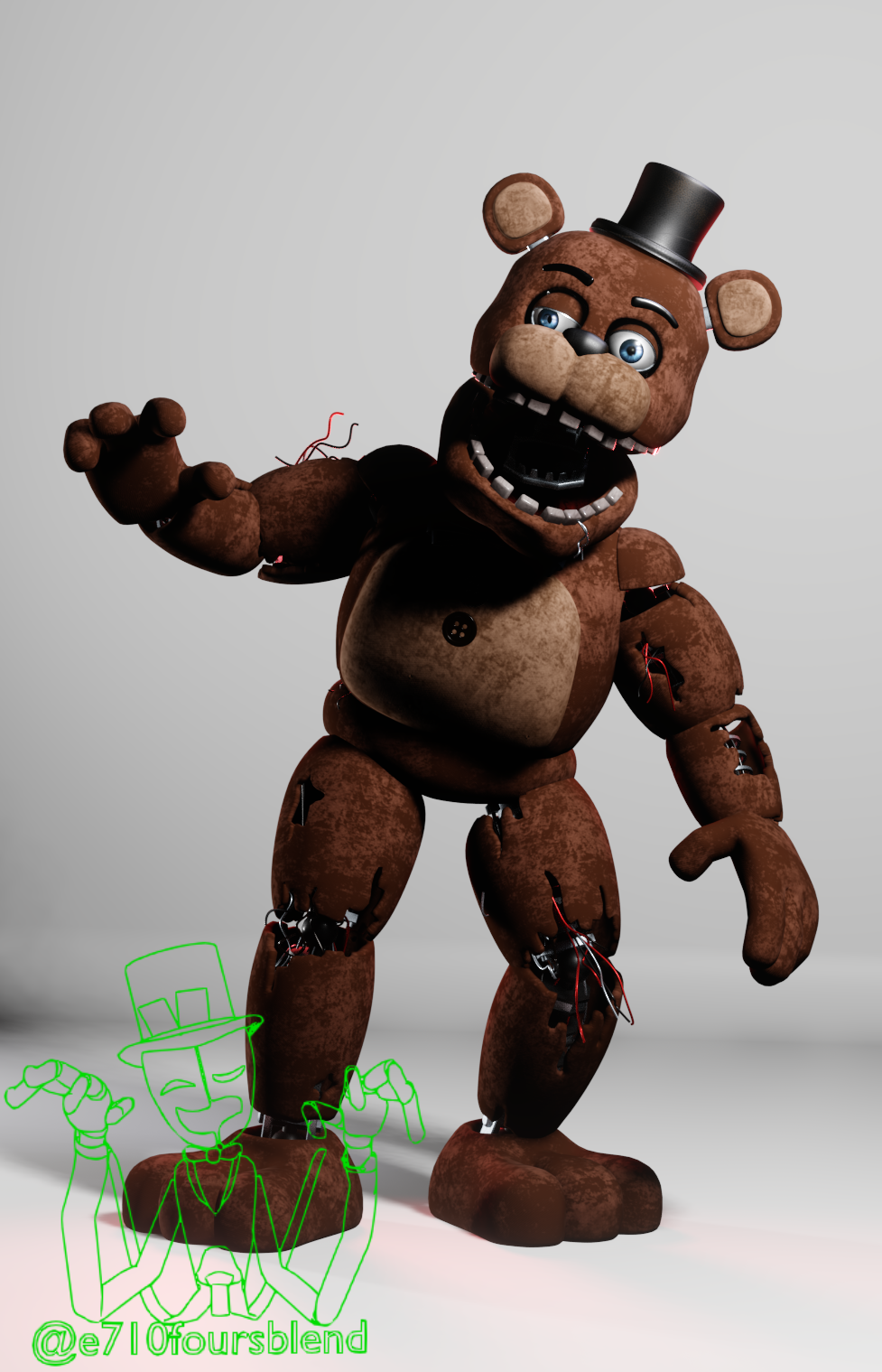 New Model Of Withered Chica by e74444444444 on DeviantArt