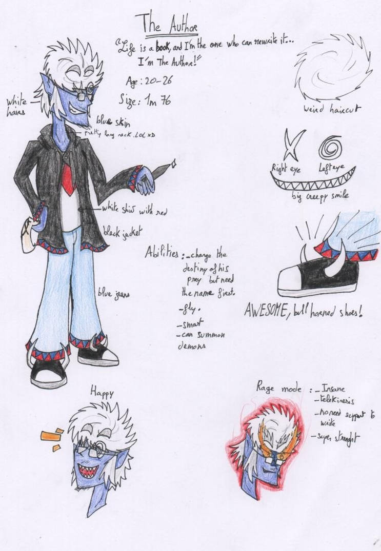 Ao4 Reference The Author reference sheet. by BaKaiju on DeviantArt