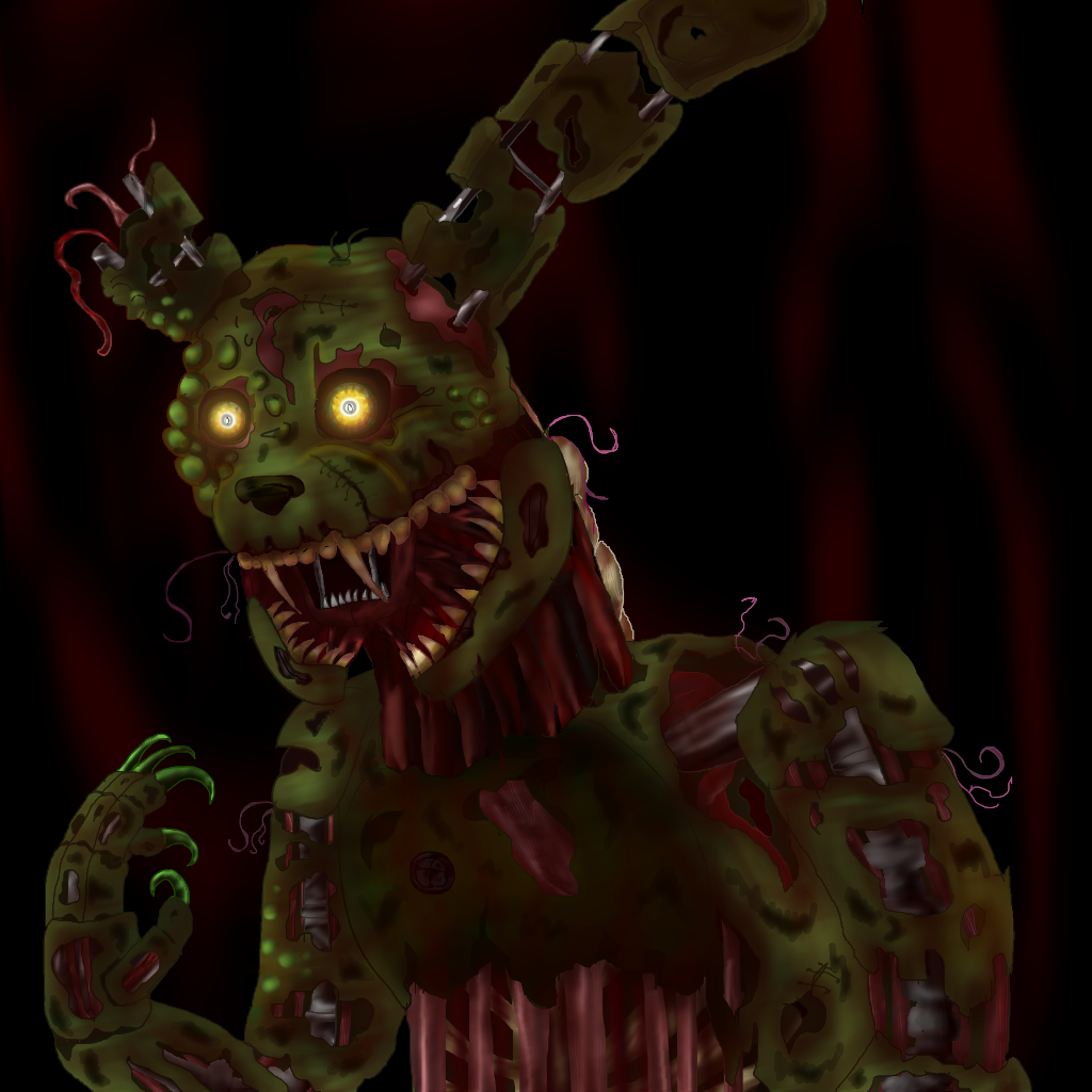 Fanmade Twisted Springtrap (update) by RoseTheCuteRabbit on DeviantArt