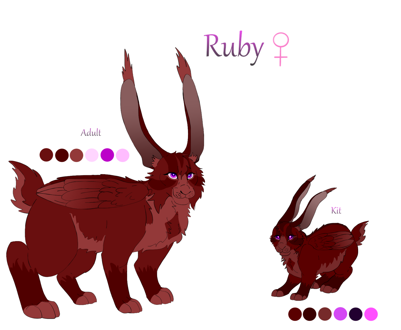 Ruby (re-designed) by RoseTheCuteRabbit on DeviantArt