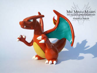 Charizard Handmade Polymer Clay Sculpt