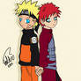 Cute NaruGaa Back to Back