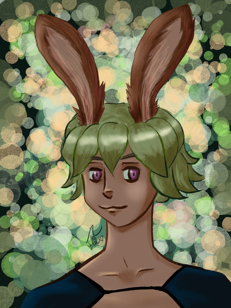 Male Viera - practice with Krita