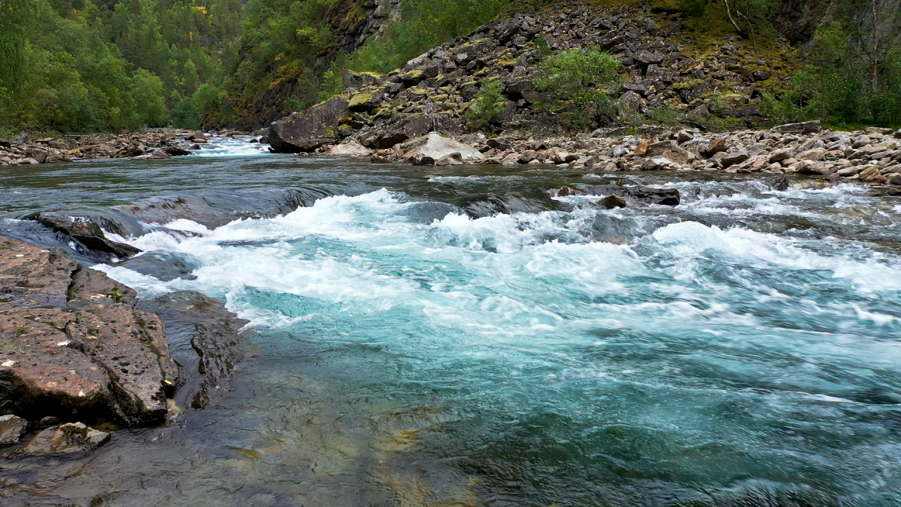 Closeup view of a clear river flowing by NatureStockVideos on DeviantArt