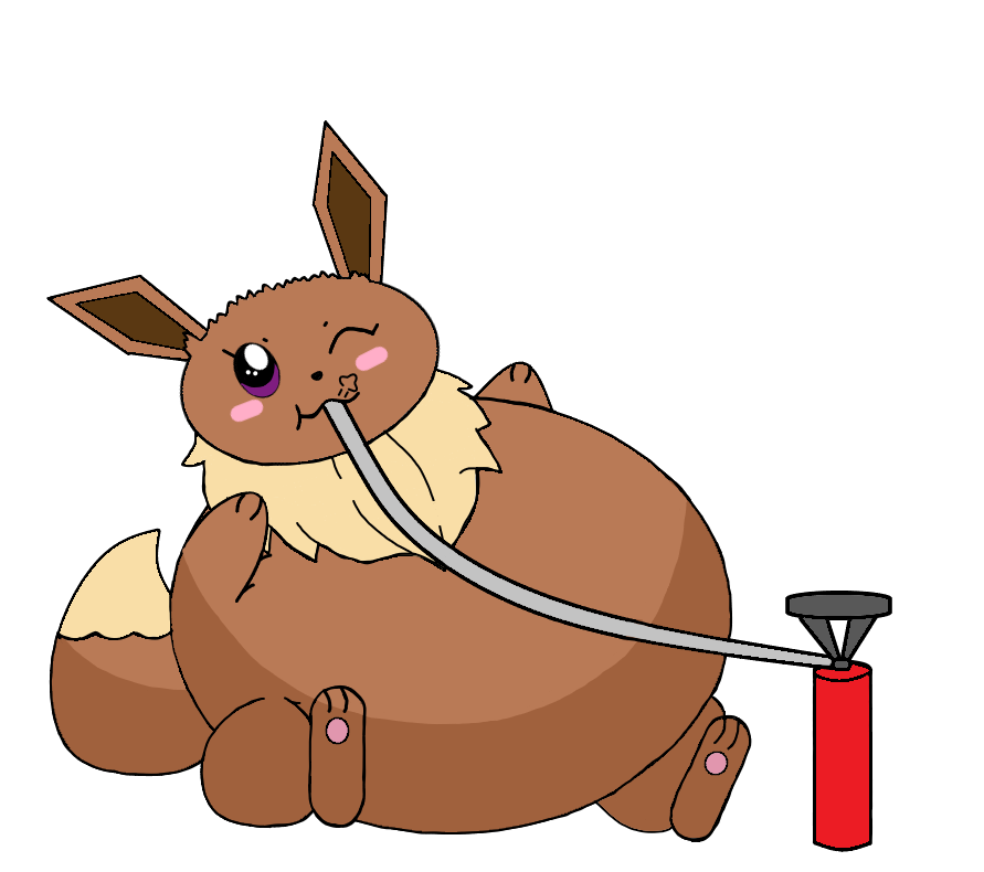 Eevee Inflation Inflated Eevee by ThunderGamer025 on DeviantArt