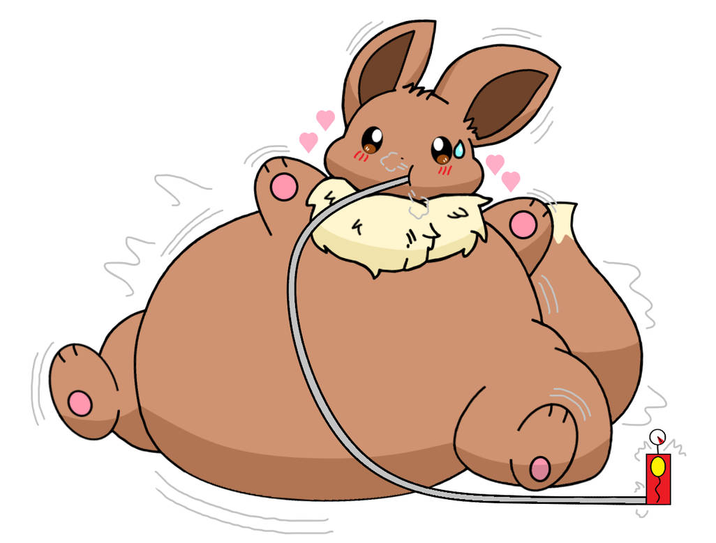Eevee Inflation Inflated Eevee by ThunderGamer025 on DeviantArt