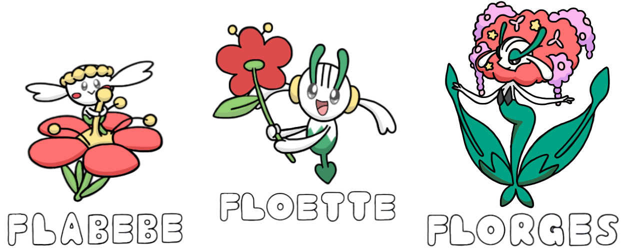Flower Pokemon Inflation Flower pokemon by ThunderGamer025 on DeviantArt