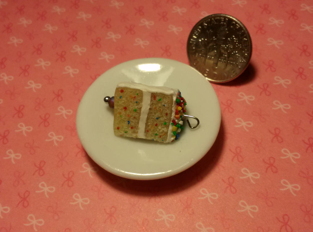 Confetti Cake Slice Charm