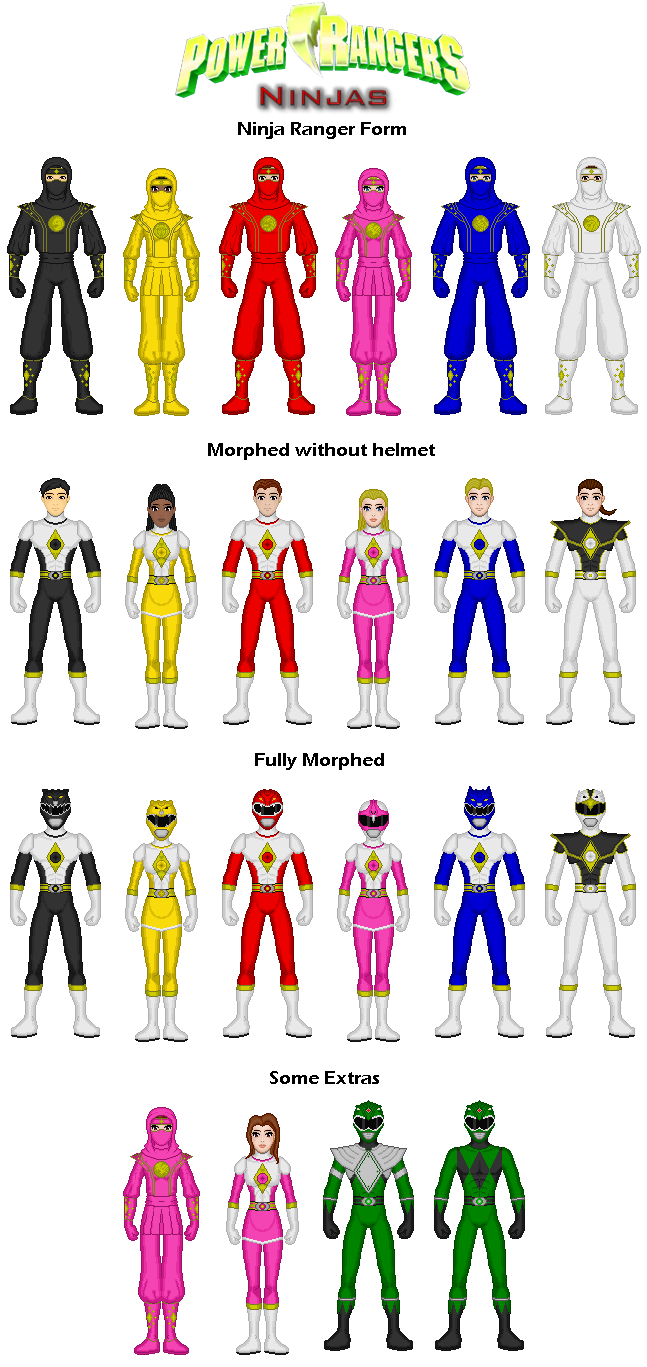 Ninja Ranger Render Deviantart Kaiserverse Canon III - MM Ninja Rangers by Kaiserf11 on DeviantArt