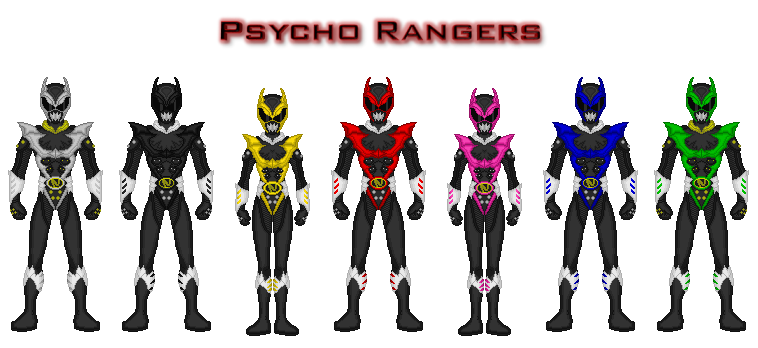 Psycho Rangers Mmpr Rangers Kaiserverse Canon - Psycho Rangers by Kaiserf11 on DeviantArt