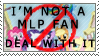 Not MLP Fan Stamp