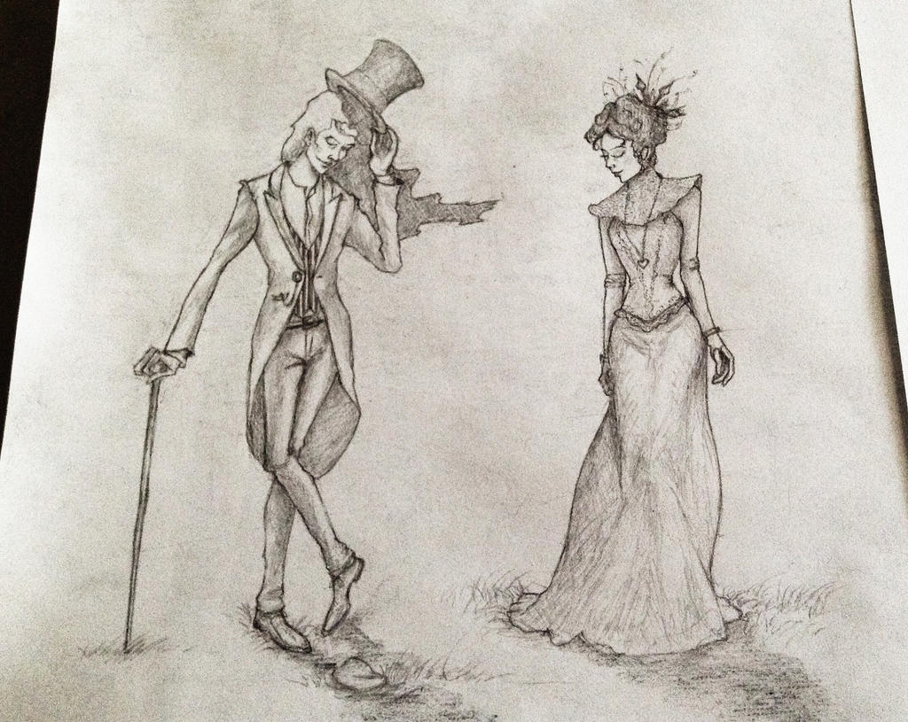 Mad Hatter and The Queen of Hearts WIP