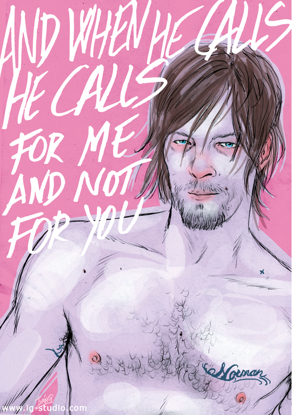 Lana del Rey meets Norman Reedus by soyivang