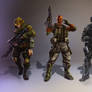 soldier character design iterations