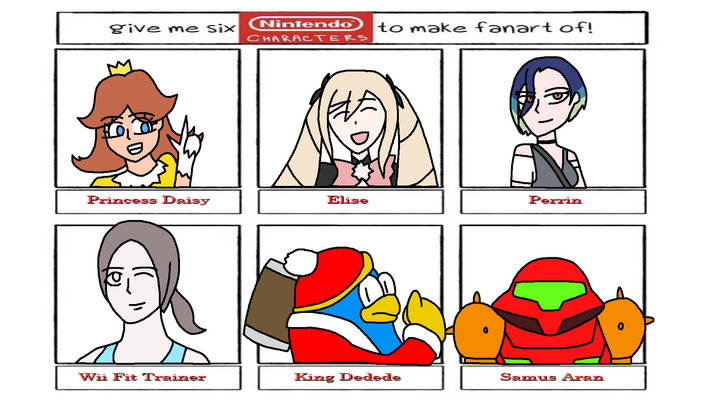 Nintendo Character Fanart 1