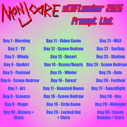 sENFtember 2026 Prompt List