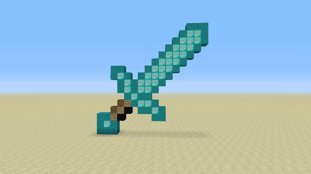Minecraft Diamond Sword What I Made by Brianbug03 on DeviantArt