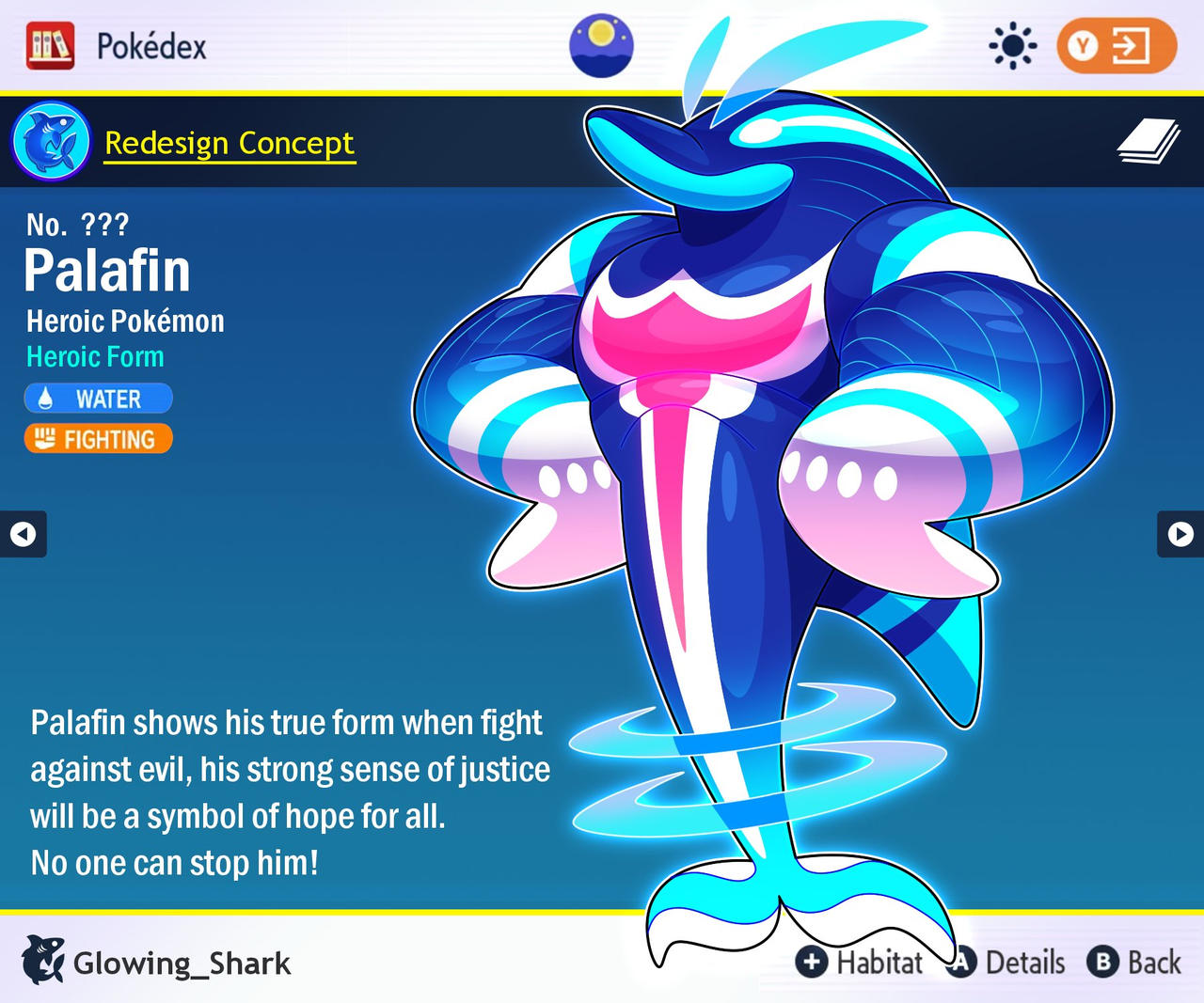 concept Evolution For Palafin by Johnidle on DeviantArt