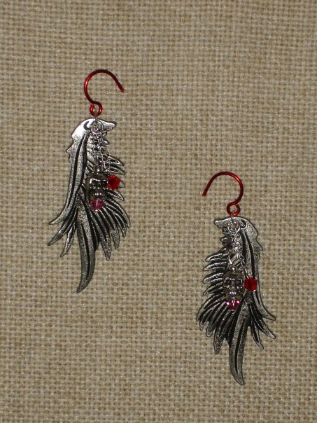 Wing/Skull Earrings